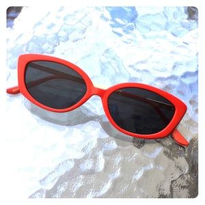 Vintage red sunglasses cateye